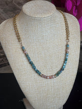 Load image into Gallery viewer, EMERALD AND SUNSTONE NECKLACE
