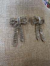 Load image into Gallery viewer, RHINESTONE BOW EARRINGS
