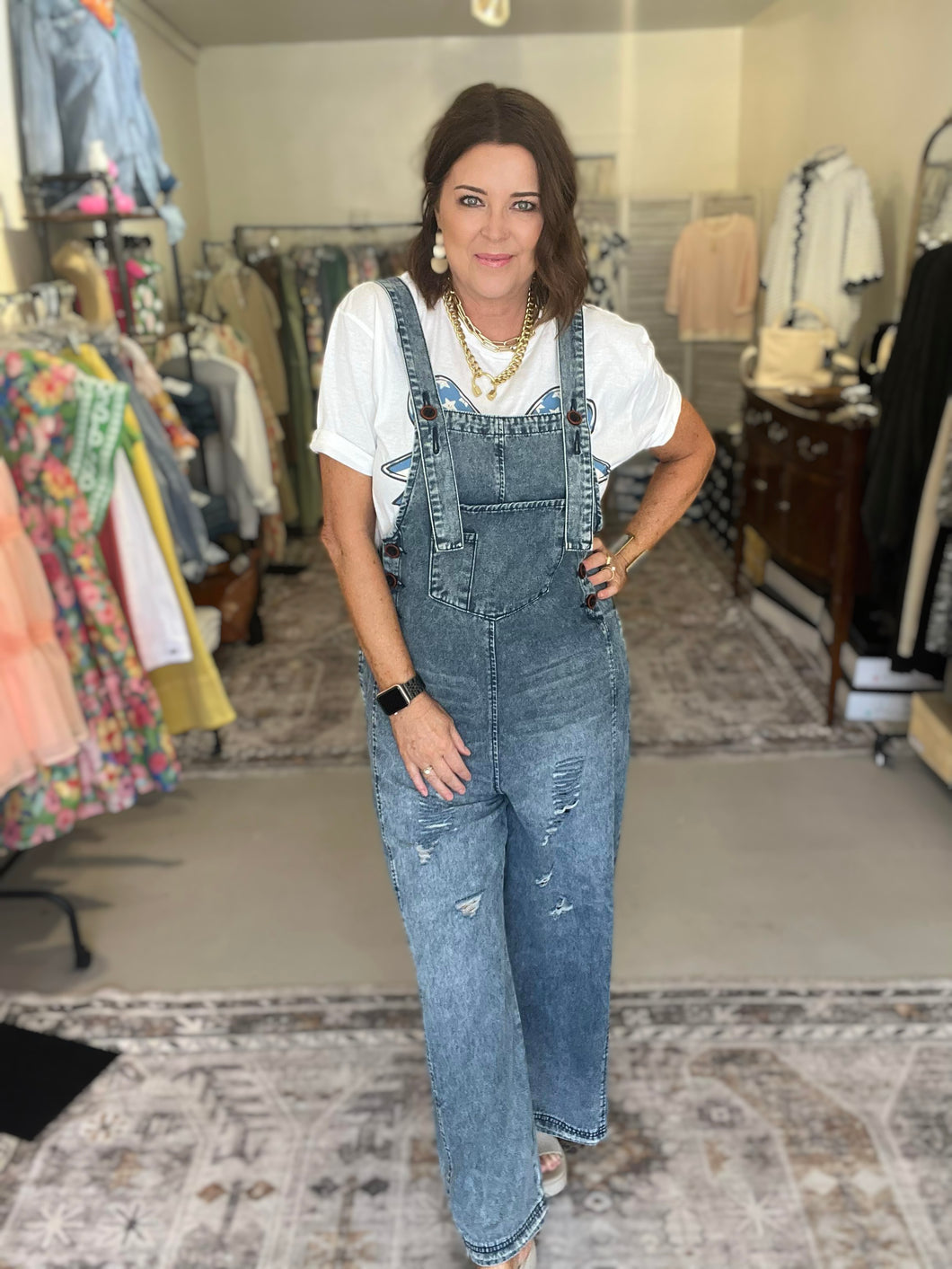 DENIM OVERALLS